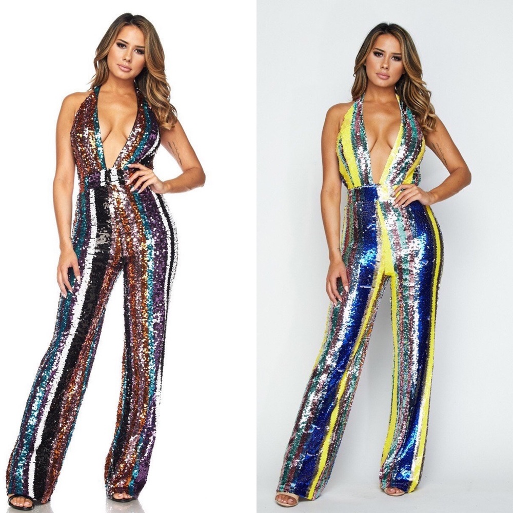 Sequin All Over Jumpsuit